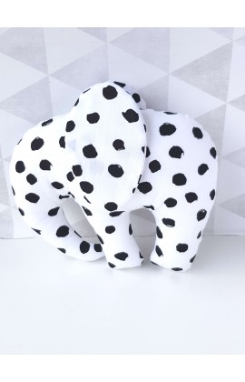 Olifant Zwart Wit Painted Dots